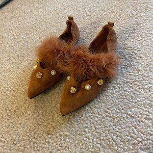 Cute Suede Flat loafers